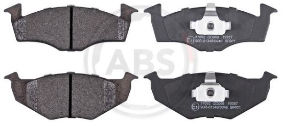 Obrázok Sada brzdových platničiek kotúčovej brzdy A.B.S.  37092