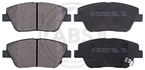Obrázok Sada brzdových platničiek kotúčovej brzdy A.B.S.  37951