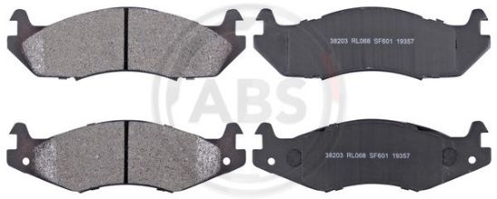 Obrázok Sada brzdových platničiek kotúčovej brzdy A.B.S.  38203