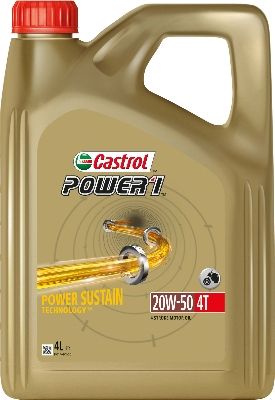 Obrázok Motorový olej CASTROL POWER1 4T 20W-50 15F57A