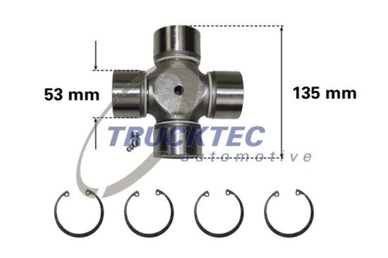 Obrázok Kĺb pozdĺżneho hriadeľa TRUCKTEC AUTOMOTIVE  0134013