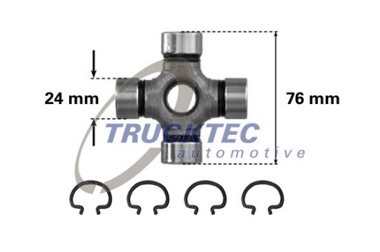 Obrázok Kĺb pozdĺżneho hriadeľa TRUCKTEC AUTOMOTIVE  0234004
