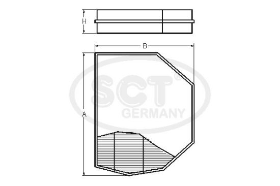 Obrázok Filter vnútorného priestoru SCT Germany   |  SA1120