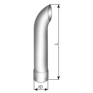 Obrázok Vyfukove potrubie, univerzalne DINEX  91390