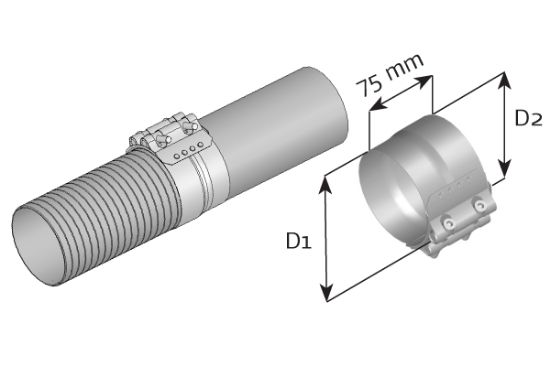 Obrázok Svorka výfukového systému DINEX  99328