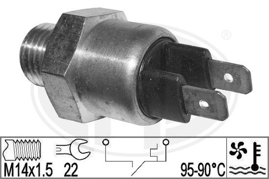 Obrázok Teplotný spínač ventilátora chladenia ERA  331019