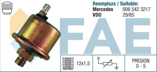 Obrázok Snímač tlaku oleja FAE  14070