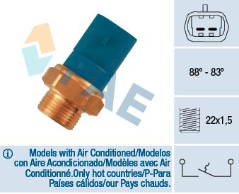 Obrázok Teplotný spínač ventilátora chladenia FAE  36260