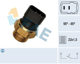 Obrázok Teplotný spínač ventilátora chladenia FAE  37210