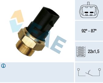 Obrázok Teplotný spínač ventilátora chladenia FAE  37220