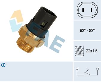 Obrázok Teplotný spínač ventilátora chladenia FAE  37250