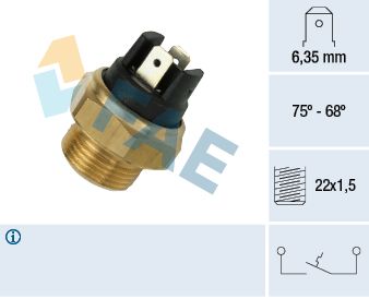 Obrázok Teplotný spínač ventilátora chladenia FAE  37480