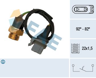 Obrázok Teplotný spínač ventilátora chladenia FAE  37510
