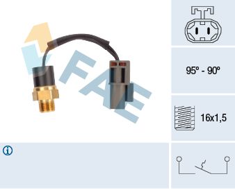 Obrázok Teplotný spínač ventilátora chladenia FAE  37530