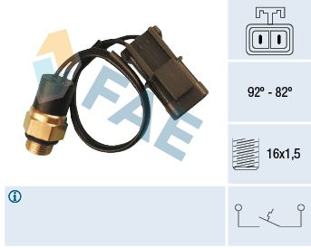 Obrázok Teplotný spínač ventilátora chladenia FAE  37540