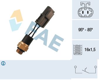 Obrázok Teplotný spínač ventilátora chladenia FAE  37550