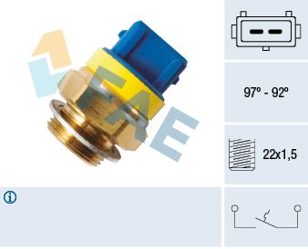 Obrázok Teplotný spínač ventilátora chladenia FAE  37580