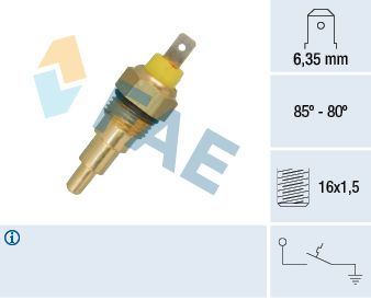 Obrázok Teplotný spínač ventilátora chladenia FAE  37630