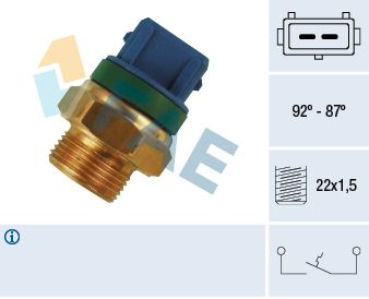 Obrázok Teplotný spínač ventilátora chladenia FAE  37680