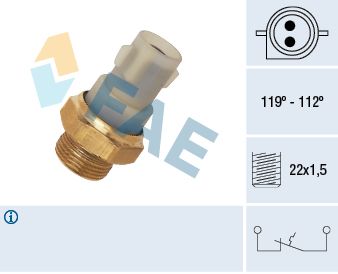 Obrázok Teplotný spínač ventilátora chladenia FAE  37700