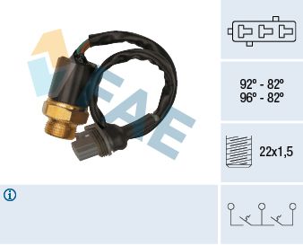 Obrázok Teplotný spínač ventilátora chladenia FAE  37870