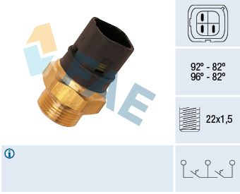 Obrázok Teplotný spínač ventilátora chladenia FAE  37980