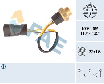 Obrázok Teplotný spínač ventilátora chladenia FAE  38080