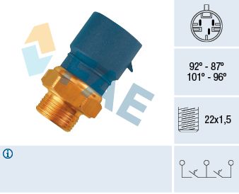 Obrázok Teplotný spínač ventilátora chladenia FAE  38240