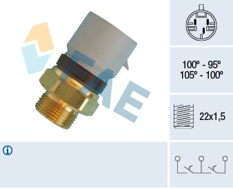 Obrázok Teplotný spínač ventilátora chladenia FAE  38360