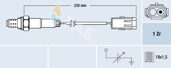 Obrázok Lambda sonda FAE  77103