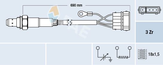 Obrázok Lambda sonda FAE  77111
