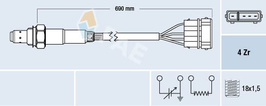 Obrázok Lambda sonda FAE  77128