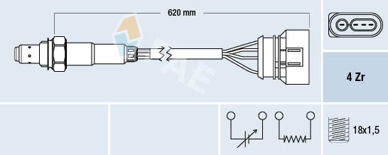 Obrázok Lambda sonda FAE  77131