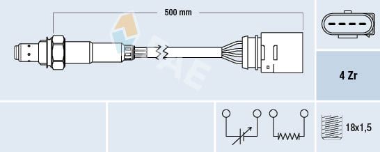 Obrázok Lambda sonda FAE  77138