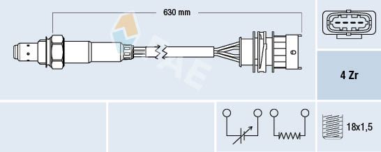 Obrázok Lambda sonda FAE  77156