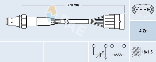 Obrázok Lambda sonda FAE  77160