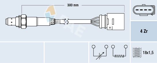Obrázok Lambda sonda FAE  77197