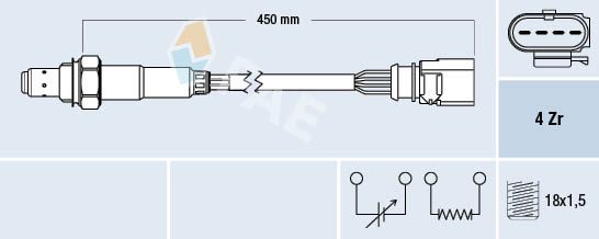 Obrázok Lambda sonda FAE  77198