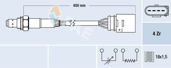 Obrázok Lambda sonda FAE  77200