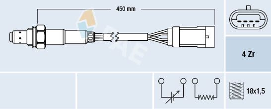 Obrázok Lambda sonda FAE  77207