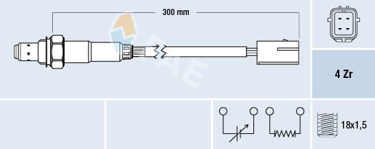 Obrázok Lambda sonda FAE  77215