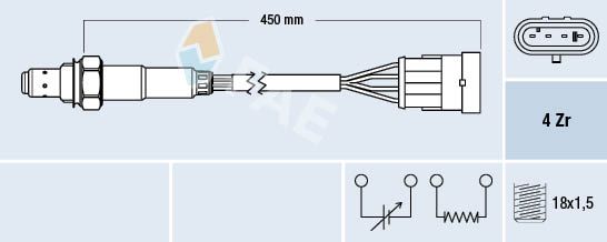 Obrázok Lambda sonda FAE  77218
