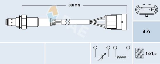 Obrázok Lambda sonda FAE  77220