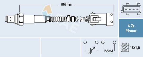 Obrázok Lambda sonda FAE  77240