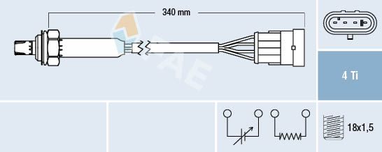 Obrázok Lambda sonda FAE  77300