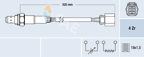 Obrázok Lambda sonda FAE  77318