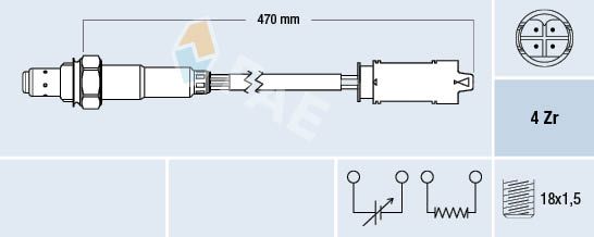 Obrázok Lambda sonda FAE  77326