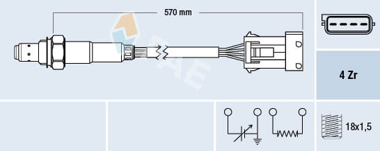 Obrázok Lambda sonda FAE  77340