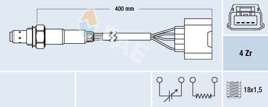 Obrázok Lambda sonda FAE  77345