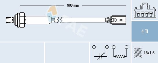 Obrázok Lambda sonda FAE  77356